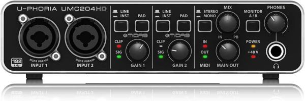 Behringer UMC204HD Usb 2 Kanal Stüdyo Ses Kartı