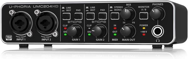 Behringer UMC204HD Usb 2 Kanal Stüdyo Ses Kartı