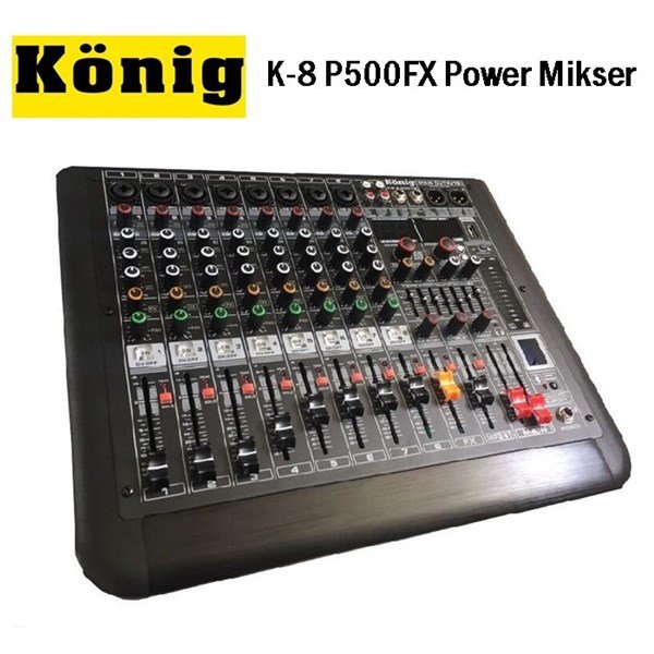 König K-8 P500fx 8 Kanal 2x250 Watt Power Mikser